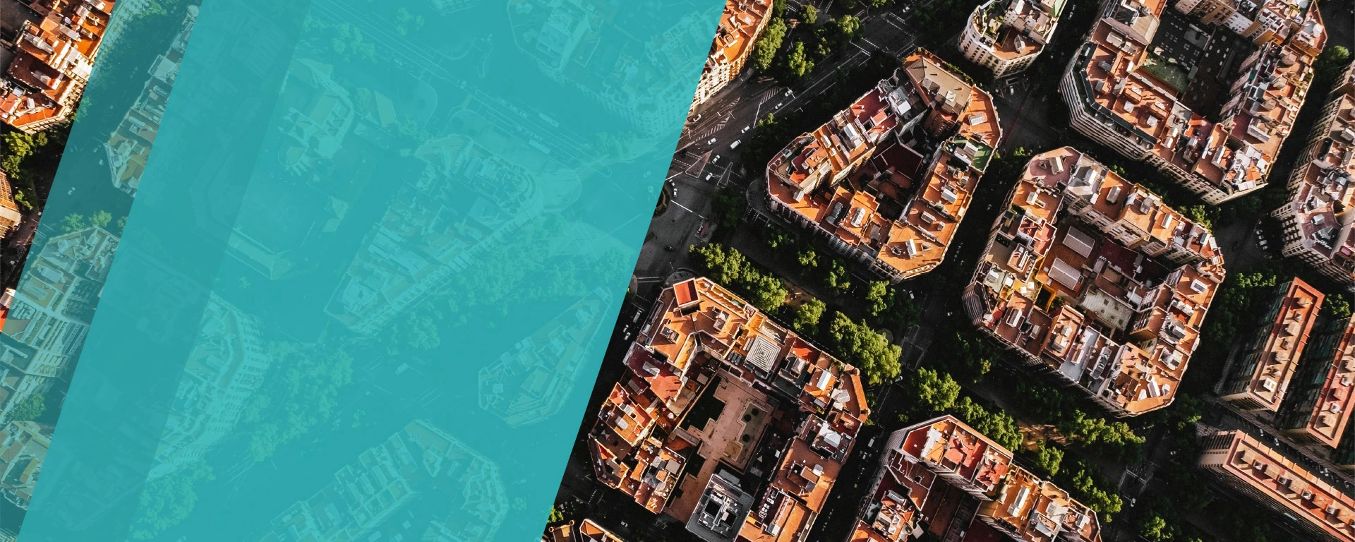 Vista aérea de la ciudad de Barcelona